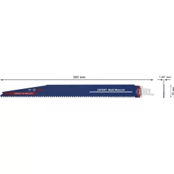 Lame de scie sabre carbure S 1256 XHM Bosch pour bois et métal longueur 300 mm