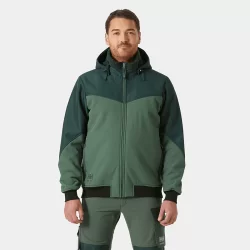 Veste d'hiver Oxford Softshell vert