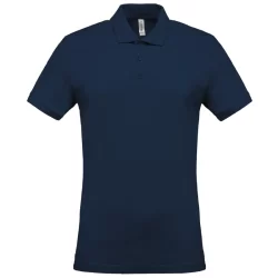 Polo Homme manches courtes 100% coton navy