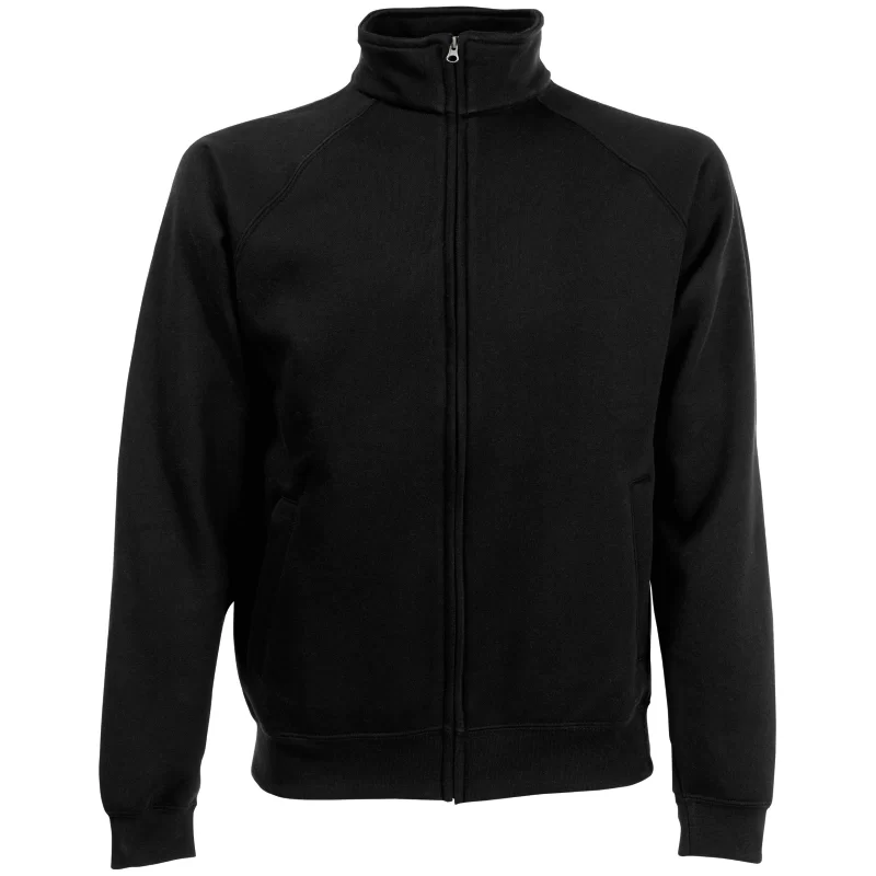 Sweat Jacket veste molleton zippée Noir 80% coton 20% polyester