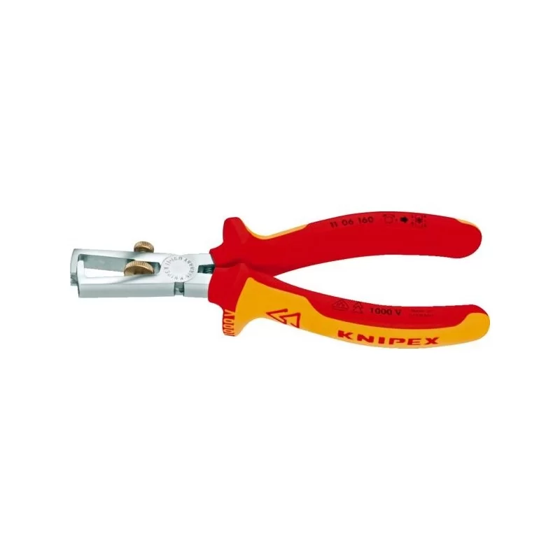 Pince à dénuder isolée chromé 1000 V VDE longueur 160 mm