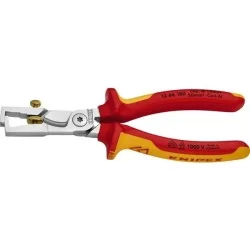 Pince à dénuder et coupe câbles Ø15mm StriX Knipex - 180 mm - Poignées gainées bi matière