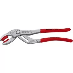 Pince pour siphon, connecteur et tube plastique Knipex - Poignées gainées - Longueur 250 mm