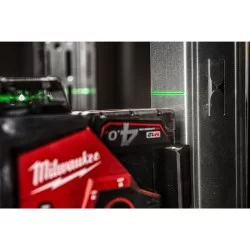 Laser vert 3 lignes 360° Milwaukee 3PLKIT-401P