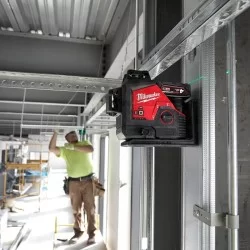 Laser vert 3 lignes 360° Milwaukee 3PLKIT-401P