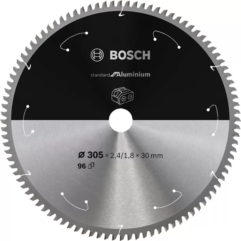 Lame de scie circulaire Bosch Standard for Aluminium 305 x 30 x 1,8 mm 96 dents