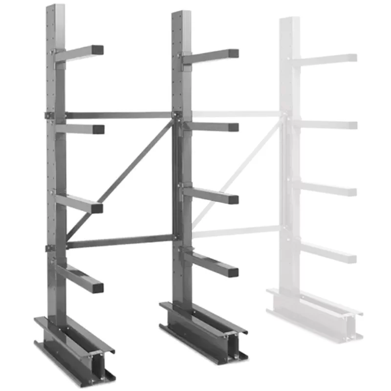 Rayonnage stockage horizontal Cantilever mi-lourd