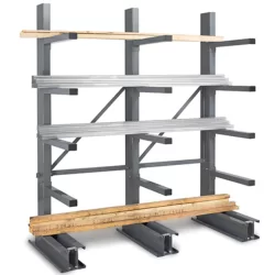 Rayonnage stockage horizontal Cantilever mi-lourd