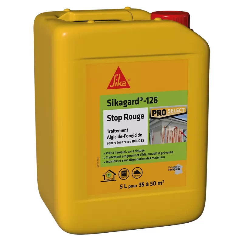 Traitement algicide et fongicide Sicagard 126 stop rouge 20L