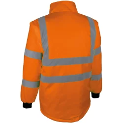 Veste de sécurité 2 en 1 haute visibilité orange manche amovible