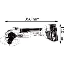 Meuleuse angulaire sans fil GWS 18V-10 - SOLO L-Boxx Bosch