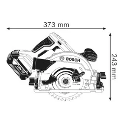 Scie circulaire sans fil Bosch GKS 18V-57 G diamètre 165 mm Solo (vendu sans batterie ni chargeur)