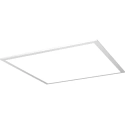 Panneau lumineux carré LED 36W cadre blanc 595 x 595 x 9 mm blanc neutre 4000K