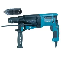 Perforateur burineur Makita HR2630TX4 SDS Plus 800 W 26mm avec coffret en alu et kit accessoires