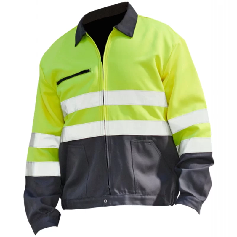 Blouson haute visibilité PBV Vision II jaune fluo et gris