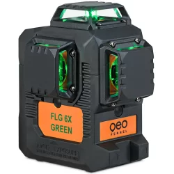 Laser multi plans FLG 6X-GREEN avec support, batterie Li-ion, chargeur, câble USB 3.0 et sacoche