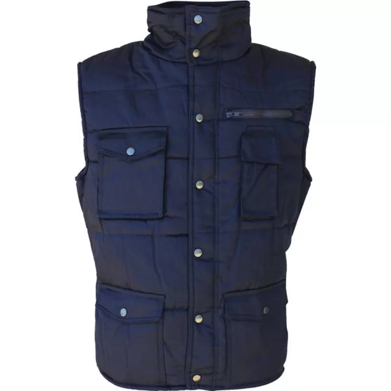 Gilet col officier Domwal marine canvas