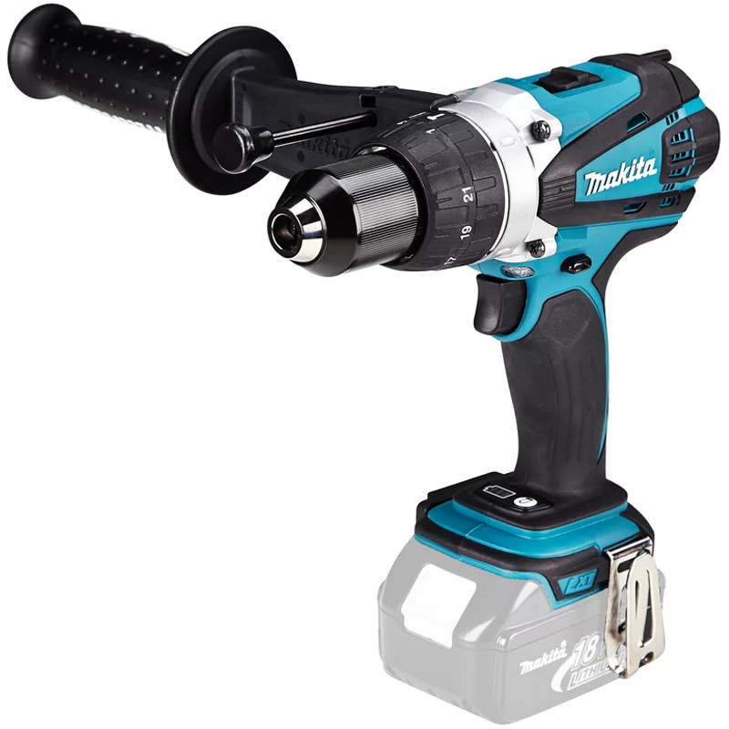 Perceuse visseuse à percussion Makita DHP458Z diamètre 13 mm 18,0 V LXT sans batterie ni chargeur