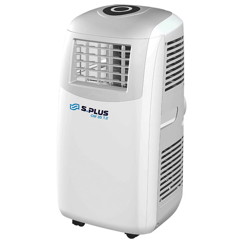 Climatiseur mobile S.Plus CM 35 T.2 avec 3 vitesses de ventilation pour surface 30-40 m²