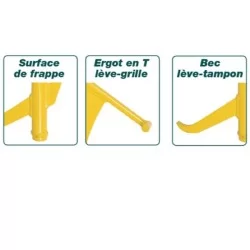 Lève grilles et plaques d’égout Toucan Nanovib Leborgne