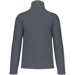 Pull micropolaire col zippé Enzo Kariban anti-boulochage Convoy Grey