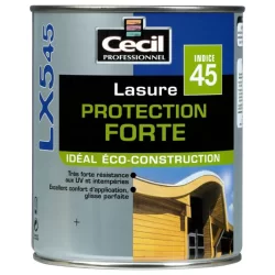 Lasure protection forte LX545 Cecil bois extérieurs Pot 5L