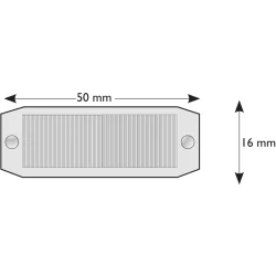 Cale de pose SYSTEMCAL 750 en réglette transparent 16x50 Paquet de 1000