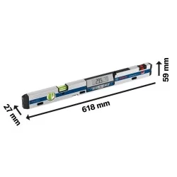 Niveau électronique numérique Bosch GIM 60 L avec laser 2 fioles 60 cm