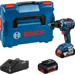 Perceuse visseuse Bosch GSR 18V-55 + 2 batteries GBA 18V 4.0Ah + chargeur + L-Boxx