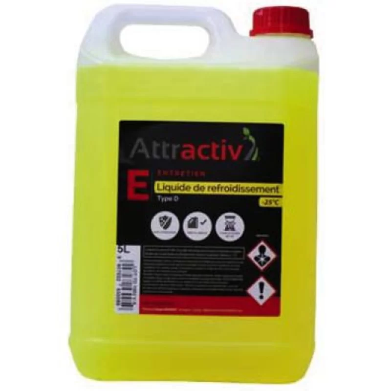 Liquide de refroidissement -25° type D Attractiv' jaune fluo