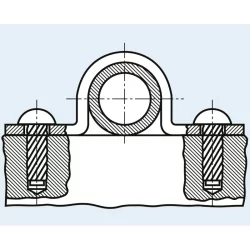 Fausse-vis à métaux type U à tête demi-ronde Acier cémenté trempé