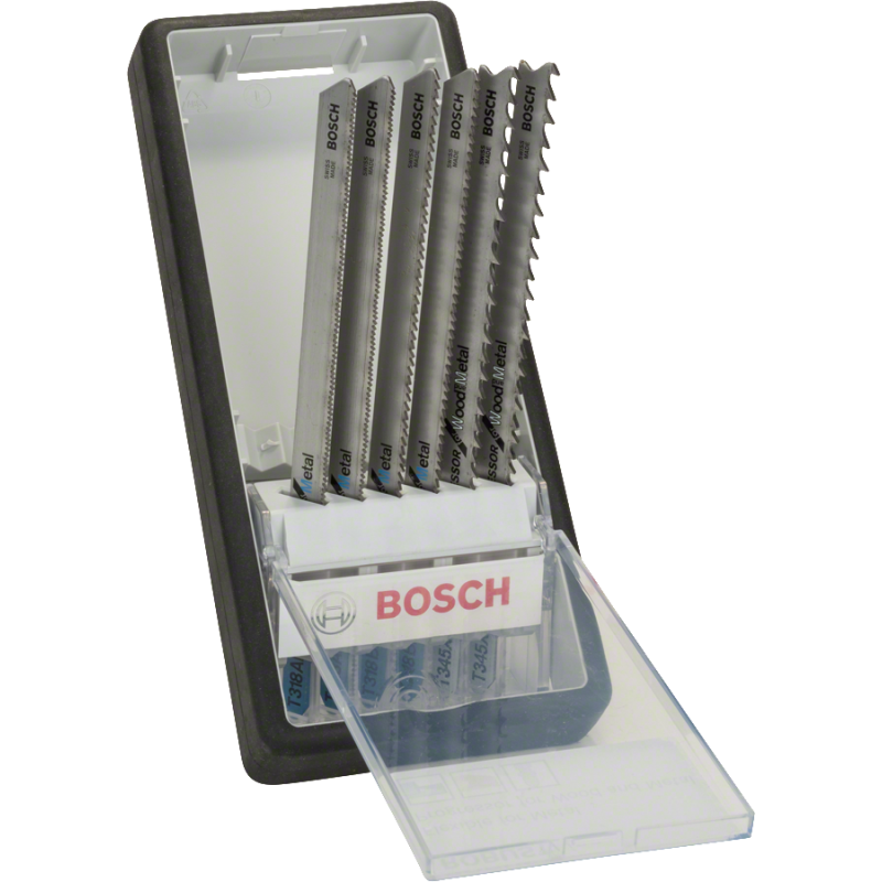 Lame scie sauteuse T Bosch Metal Expert Robust Line coffret de 6 lames