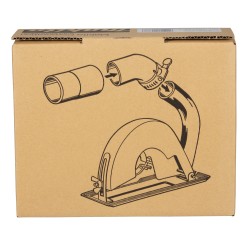 Carter de protection pour tronçonnage avec raccord d'aspiration pour meuleuses 115 et 125 mm