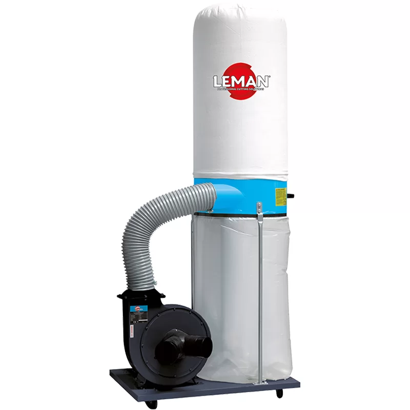 Aspirateur à copeaux de bois Leman ASP152 monophasé sur roulettes 150 litres