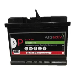 Batterie Attractiv' N°05 - liquide 12 V - 65 Ah - 540 A - 242x175x190