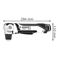 Perceuse-visseuse d'angle GWB 12V-10 en L-Boxx avec 2 batteries et 1 chargeur