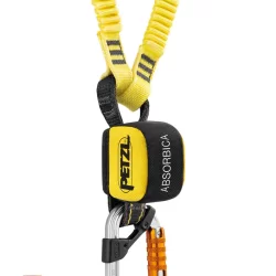 Longe double Petzl 150 cm - Absorbeur d'énergie et connecteurs MGO Absorbica intégrés