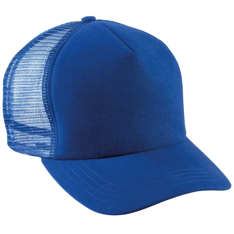 Casquette trucker KP137 à 5 panneaux royal blue / royal blue