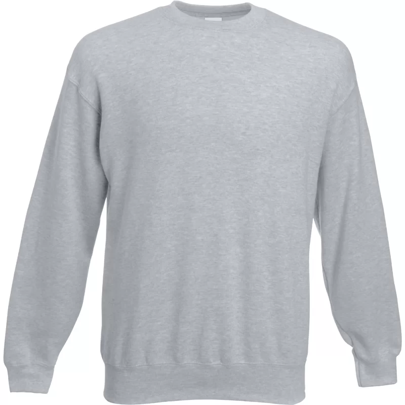 Sweat Shirt manches longues SC163 col rond coloris Heather Grey