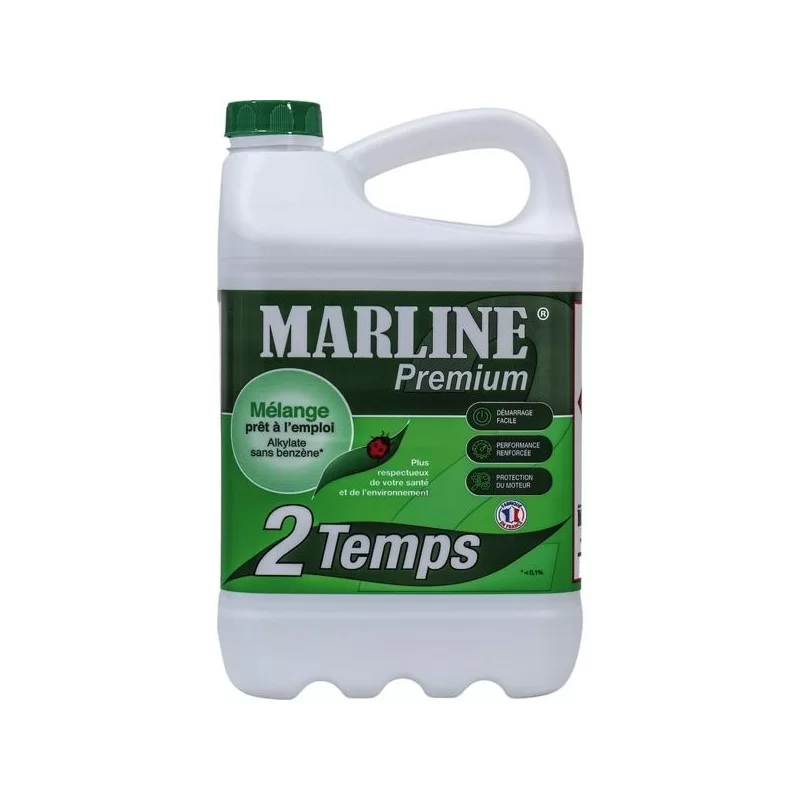 Carburant-Alkylat Marline Premium pour moteur 2 temps bidon de 5 L