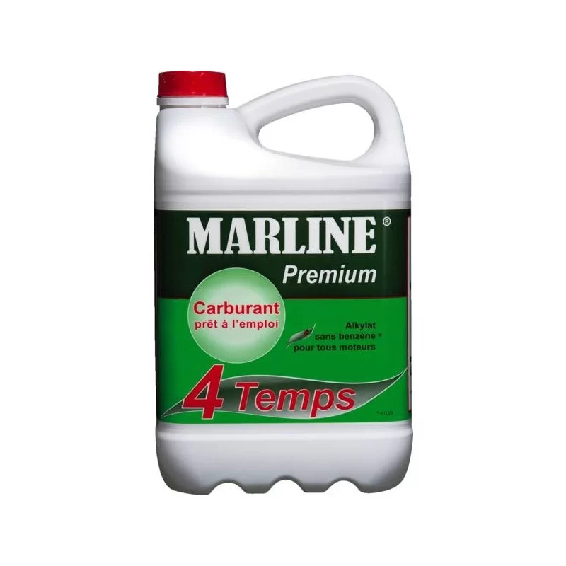 Carburant-Alkylat Marline Premium pour moteur 4 temps bidon de 5 L