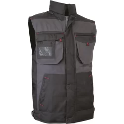 Gilet matelassé Sable gris/noir