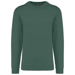 Sweat-shirt K474 col rond coloris Earthy Green