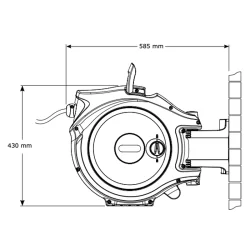 Dévidoir à eau automatique mural Hozelock New Auto Reel tuyau d'arrosage 30 mètres