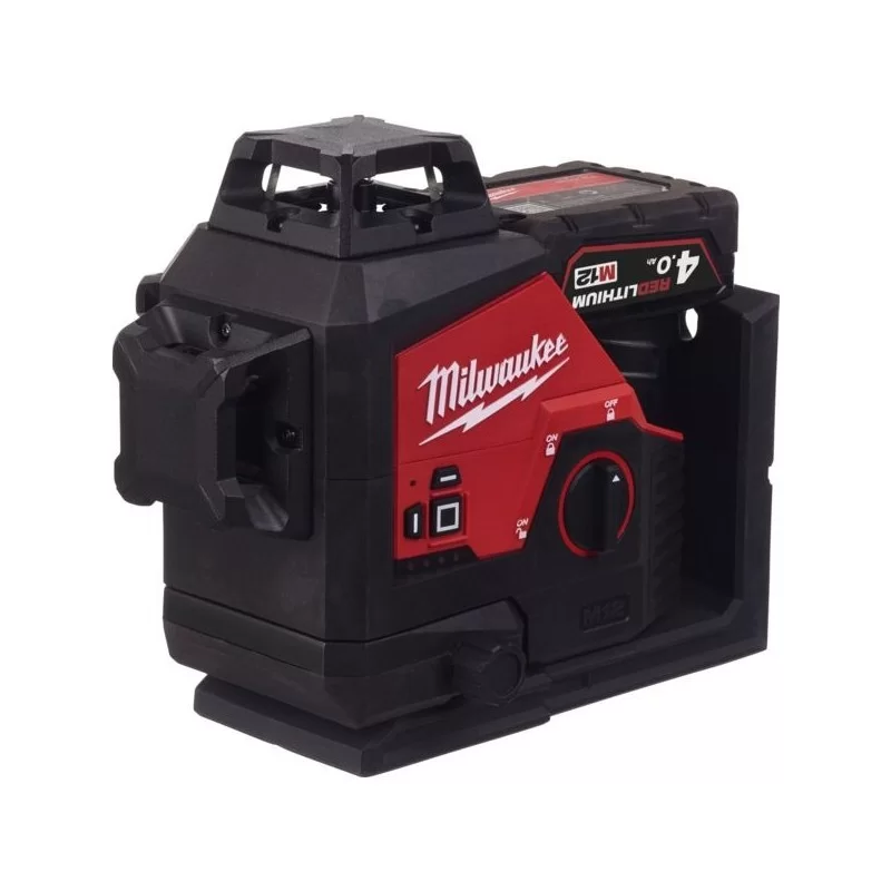 Laser 3 lignes vertes 12 volts M12 3PL-401C Milwaukee avec batterie 4AH