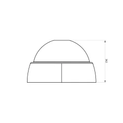 Verrou de sécurité UFO+ serrure inox avec 2 clés