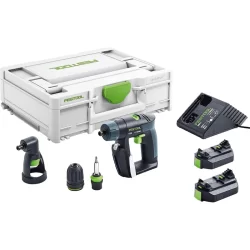 Perceuse-visseuse sans fil Festool CXS Li 2,6-Set 10.8 V 2.6 Ah en coffret avec 2 batteries