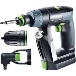 Perceuse-visseuse sans fil Festool CXS Li 2,6-Set 10.8 V 2.6 Ah en coffret avec 2 batteries