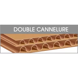 Carton d'emballage double cannelure dimension intérieure 300x200x170 mm