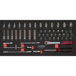 Servante RACING 5 tiroirs équipée de 187 outils